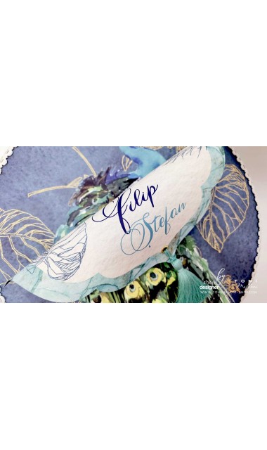Trusou botez cu pauni pentru baieti Royal Peacock  23